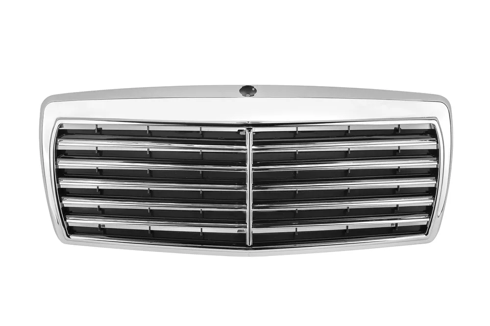 Plată securizată Grilă crom/neagră potrivită pentru Mercedes C-Class W201 190 1988-1993