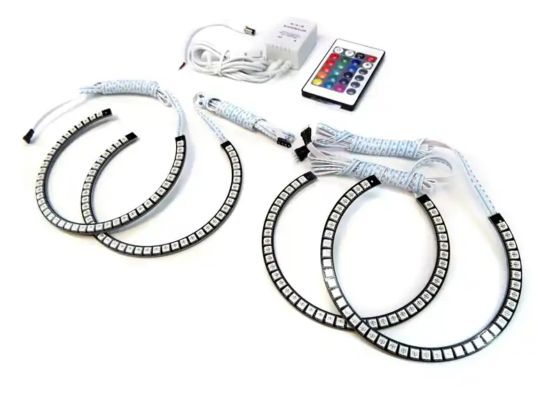 Ochi îngeri RGB autopro potriviți pentru BMW Seria 3 E36 1990-1998 sedan/combinate/coupe/compact, Seria 5 E39 1995-2000, Seria 7 E38 1994-2001 Discount