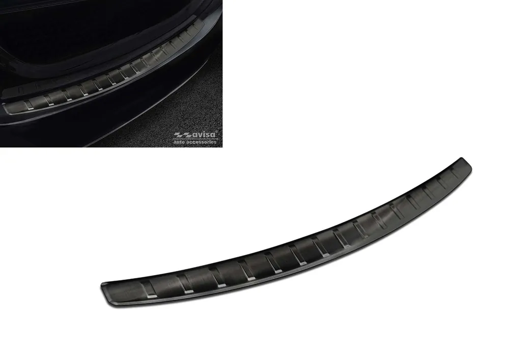 Protector pentru bara spate Avisa, potrivit pentru Mercedes C-Class W205, sedan AMG 2014-2019, după 2019, lac negru Noutate