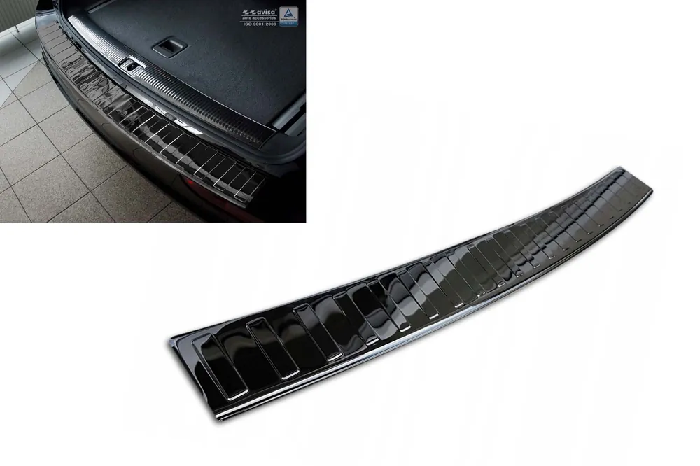 Protector pentru bara spate Avisa potrivit pentru Audi Q5 2008-2012, SQ5 după 2013, lac negru Preț redus