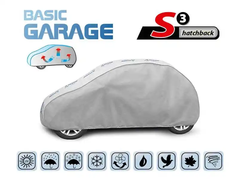 Husa Kegel seria Basic garage dimensiune S3 gri potrivită pentru hatchback Reducere specială