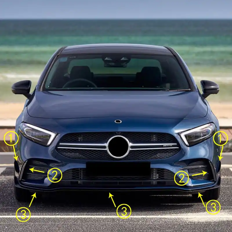 Spoiler Premium Frontal pentru Mercedes W177 AMG-Line + A35 AMG Ofertă de sezon