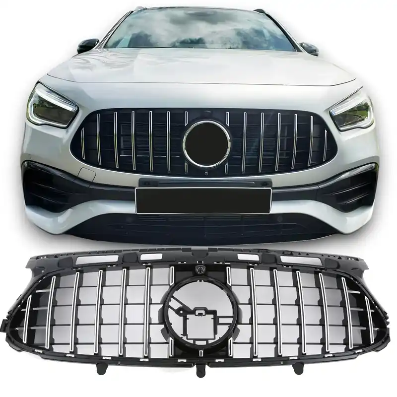 Grilă Sport Premium Chrome/Negru pentru Mercedes H247 GLA Preferatul clienților