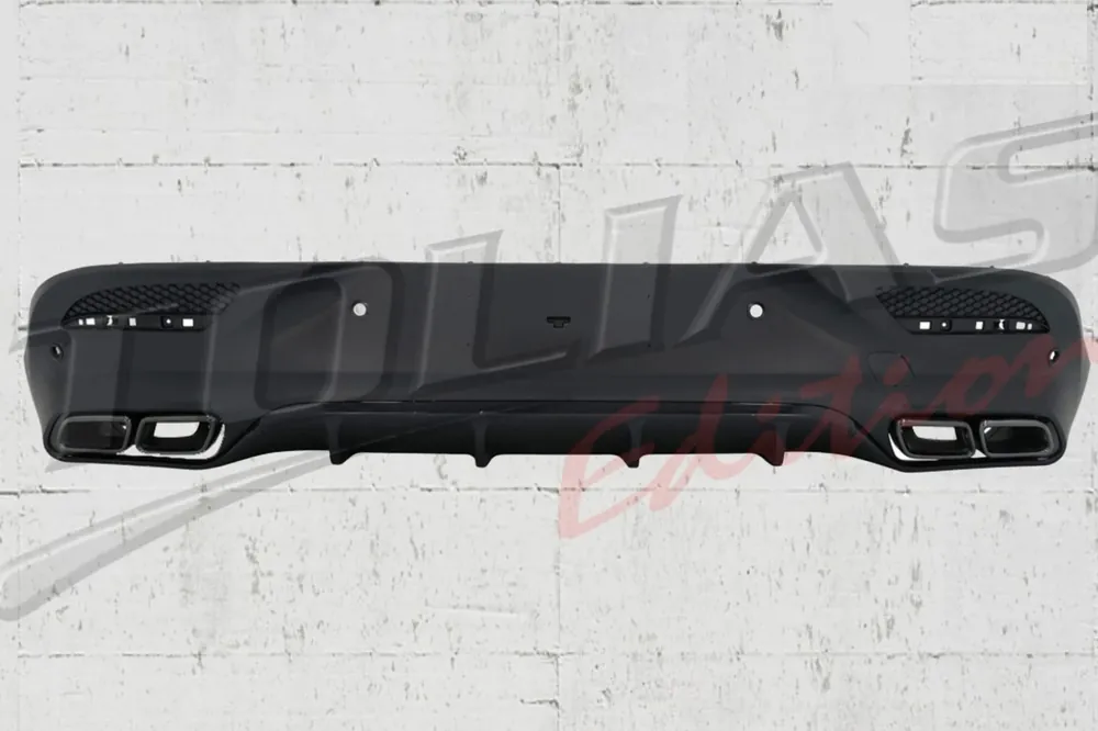 Premium Difuzor Bara Spate cu Ornamente Evacuari Crom compatibil cu Mercedes GLE Coupe C292 Sport Line (2015-2019) GLE63 Design