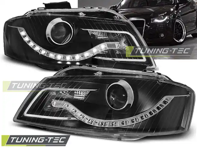 FARURI DAYLIGHT BLACK pentru AUDI A3 8P 05.2003-2003.08 Mai ieftin