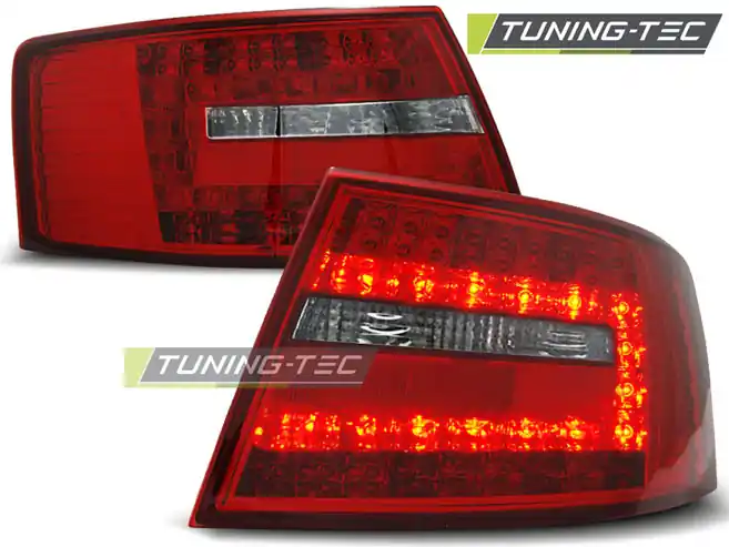 SPATE LED ROȘU ALB pentru AUDI A6 C6 SEDAN 04.2004-2008 Discount