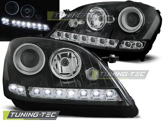FARURI DAYLIGHT BLACK pentru MERCEDES W164 ML M-KLASA 2005-2007 Popular