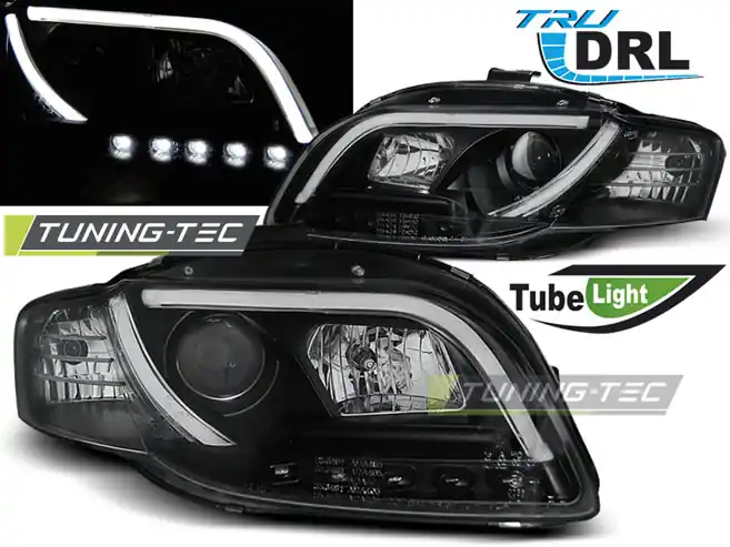 FARURI TUB LUMIN DRL NEGRU pentru AUDI A4 B7 11.2004-2003.08 Plată securizată
