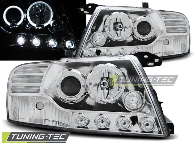 Livrare expres MITSUBISHI PAJERO V60 2000-2006 ANGEL EYES CROMAT