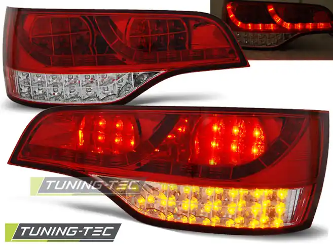 SPATE LED ROȘU ALB pentru AUDI Q7 2006-2009 Ofertă exclusivă