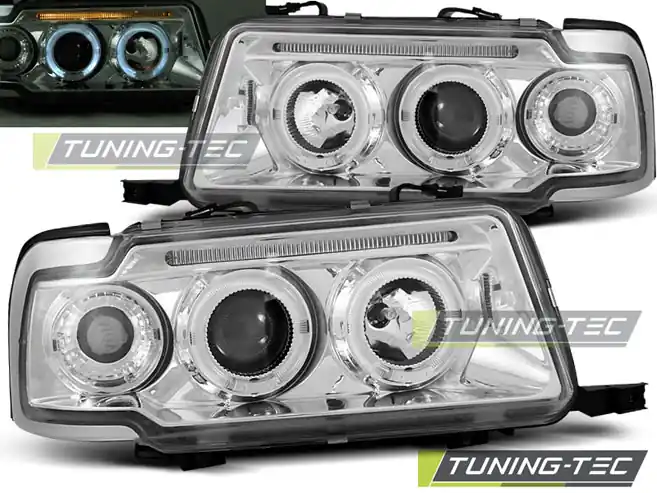 Transport gratuit FARURI ANGEL EYES CROM pentru AUDI 80 B4 09.1991-2004.96
