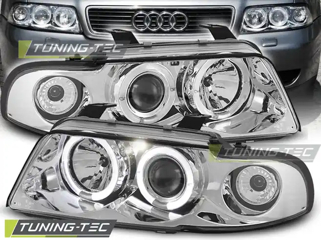 FARURI ANGEL EYES CROM pentru AUDI A4 11.1994-2012.98 Preț promoțional