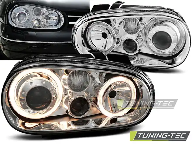Retur gratuit FARURI ANGEL EYES CROM pentru VW GOLF 4 09.1997-2009.03