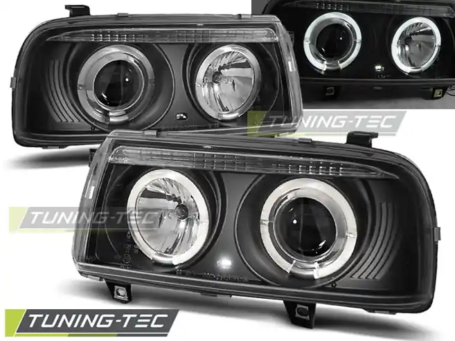 Plată securizată FARURI ANGEL EYES NEGRE pentru VW VENTO 01.1992-2008.98