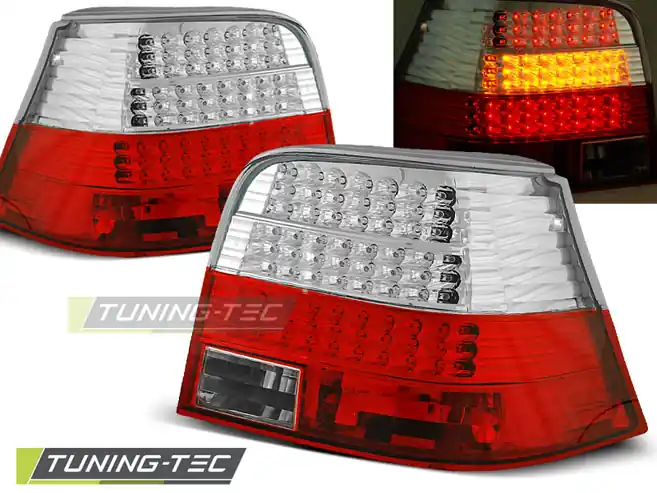 Transport gratuit SPATE LED ROȘU ALB pentru VW GOLF 4 09.1997-2009.03