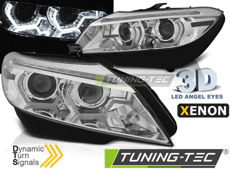 FARURI XENON LED DRL CROM SEQ pentru BMW Z4 E89 2009-2013 Reducere specială