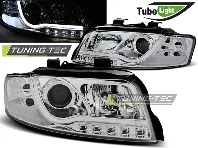 FAR TUBE LUMINA CROM pentru AUDI A4 10.2000-2010.04 Reducere de preț