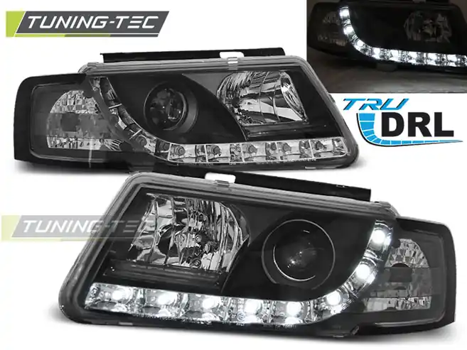 FARURI TRUE DRL BLACK pentru VW PASSAT B5 3B 11.1996-2008.00 Promoție