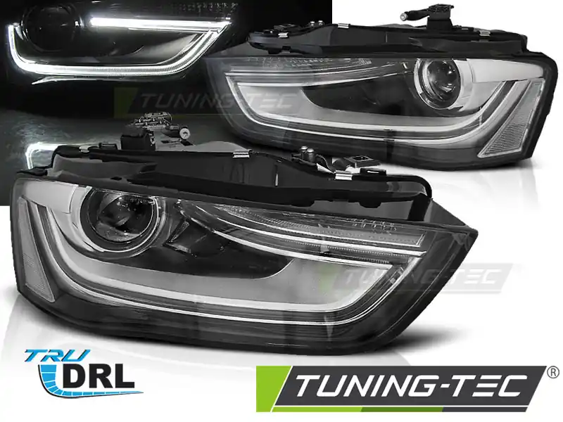 FARURI TRUE DRL BLACK pentru AUDI A4 B8 2012-2015 Doar azi