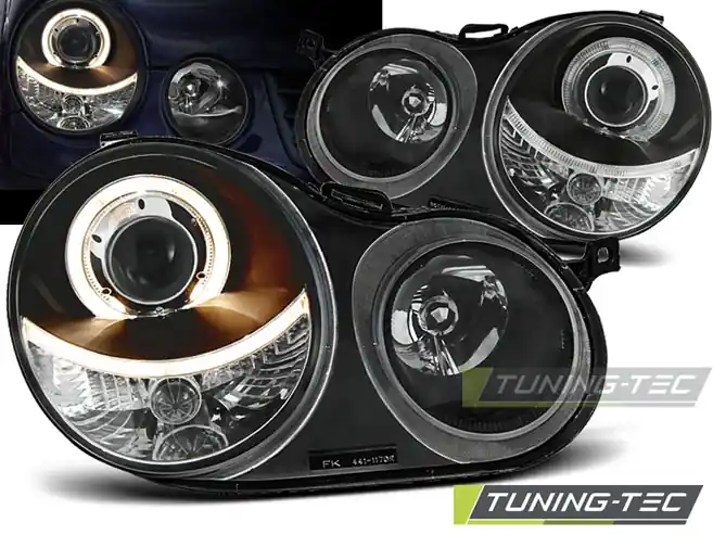 Plată sigură FARURI ANGEL EYES NEGRU pentru VW POLO 9N 11.2001-2004.05
