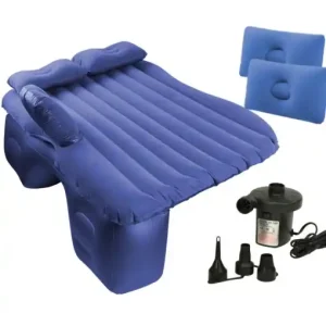 Saltea Autogonflabila pentru calatorii, 130 x 80 cm - Albastru Noutate