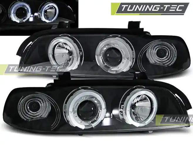 Cel mai bun preț FARURI ANGEL EYES NEGRE pentru BMW E39 09.1995-2006.03