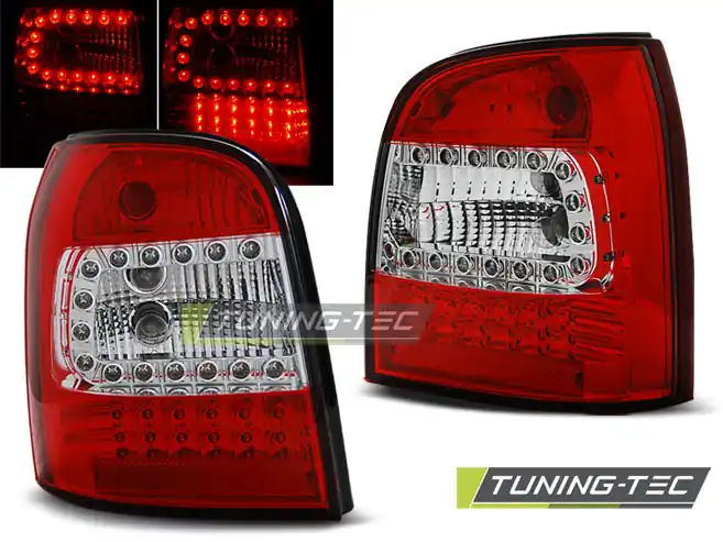 SPATE LED ROȘU ALB pentru AUDI A4 1994-2001 AVANT Cumpără online