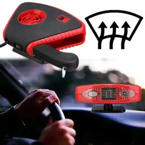 Preț redus Aeroterma Auto 3in1, pentru ventilatie, incalzire sau dezaburire geam auto, 12V, 150W, cu lanterna