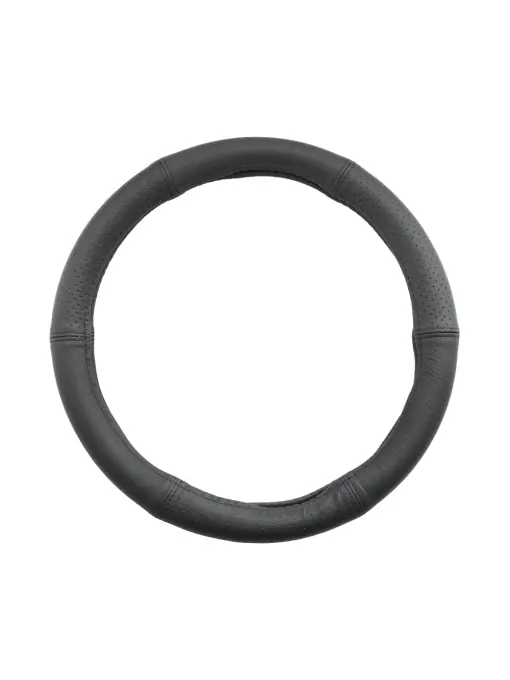 HUSA VOLAN PIELE NATURALA SEMI PERFORATA NEGRU 42-44 CM Promoție
