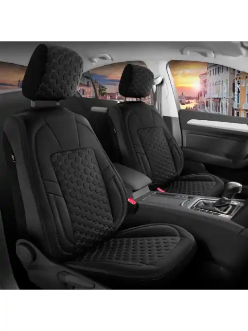 Chilipir Sandero III / Sandero Stepway III (2020-2024) - Set Huse scaune Editie Black din Piele Premium