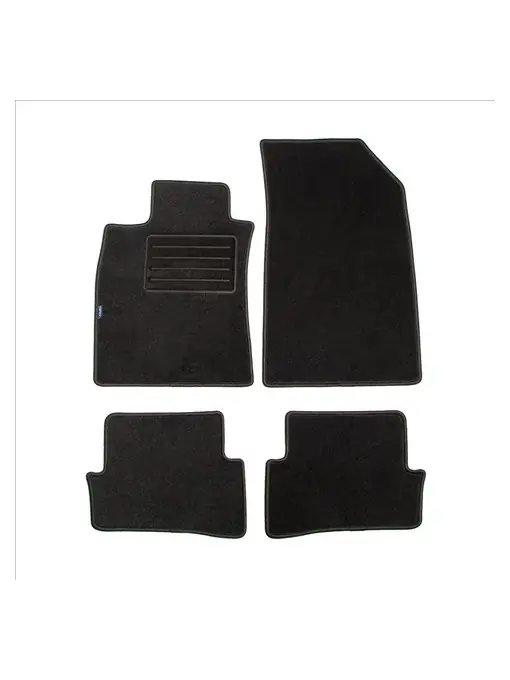 Set 4 covorase auto PETEX din mocheta, negru, compatibil cu Renault Clio 10/2005-10/2012, Clio Collection 2013+ Popular