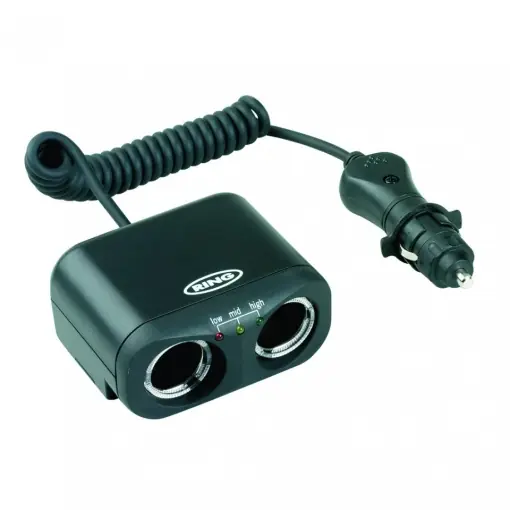 Stecher dublu cu tester de baterie RMS2 Ring Preț redus