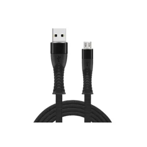 Noutate Cablu Date Incarcare Fish Usb La Micro Usb 1M 2.4A Negru