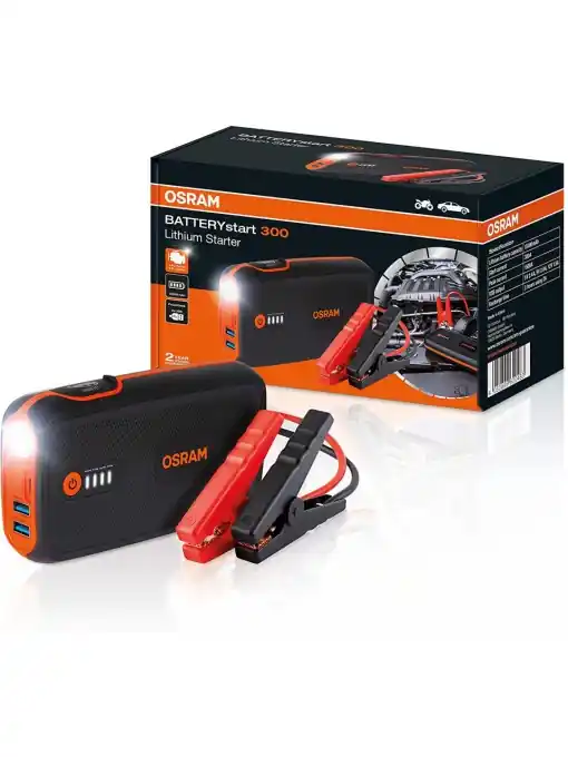 Discount Acumulator extern / jump starter Osram BATTERYstart 300, 13000 mAh ,LiCoO2 , timp incarcare 3H, mufa Micro-USB