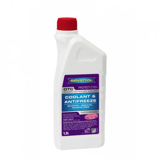 Antigel RAVENOL OTC G12 Plus Organic Techn. Coolant Concentrate 1.5L Retur gratuit