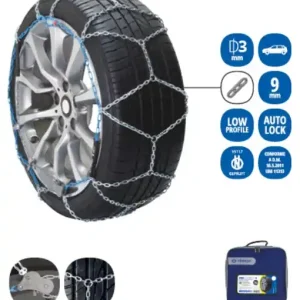 Reducere de preț Set 2 lanturi antiderapante VERIGA Pro Compact 9-060, grosime lant 9 mm, R13-R16, geanta transport, pentru autoturisme