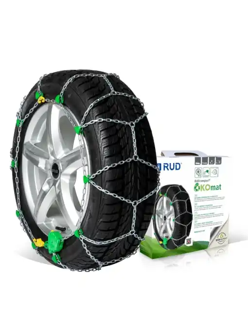 Lanturi antiderapante ecologice cu tensionare automata RUDcompact ÖKOmat E090 - 2 bucati/pachet Plată sigură