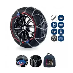 Chilipir Set lanturi antiderapante VERIGA Stop and Go SUV-270, R15-19.5, grosime lant 3.8 mm, pentru 4x4 si cargo, din otel