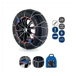 Set 2 lanturi antiderapante VERIGA STOP and GO 9-030, grosime lant 9 mm, R12-R15, geanta transport, pentru autoturisme Livrare rapidă