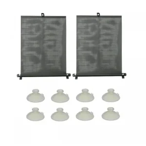 Doar azi Jaluzele auto retractabile negre set 2 buc x 55cm latime
