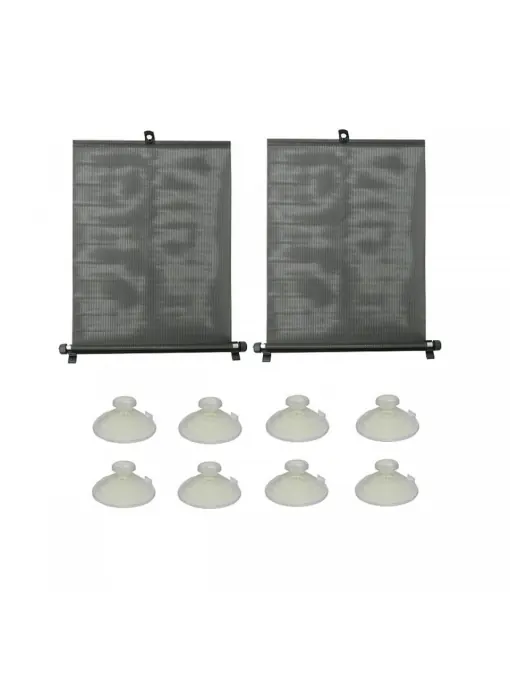 Ofertă de sezon Jaluzele auto retractabile negre set 2 buc x 50cm latime