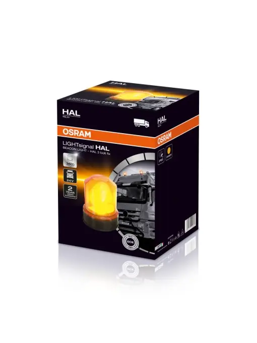 Girofar cu bec Osram H1 24V cu prindere in 3 puncte de fixare Preț promoțional