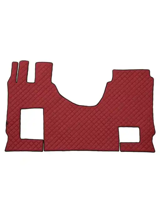 Reduceri Covoras cabina camion F-Core, Piele-ECO, pentru MERCEDES ACTROS MP4 / MP5, cabina lata 250 cm, scaun pasager convertibil, Rosu