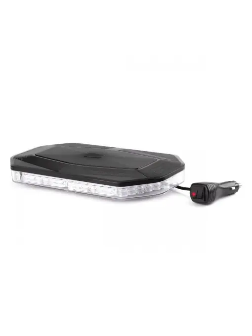 Rampa luminoasa girofar, culoare Orange, alimentare 12/24V, 48 LED-uri, protectie IP56, montaj cu magnet Vezi acum
