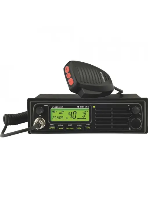 Ieftin Statie radio CB Albrecht AE 6491 NRC cu filtru de zgomot, VOX, CTCSS, 12/24V