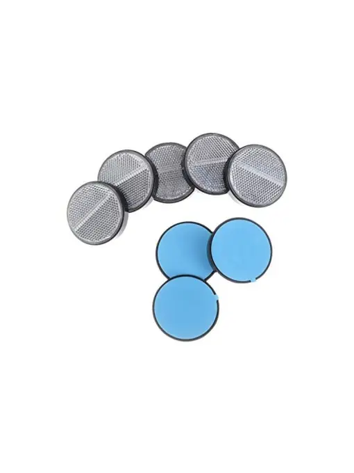 Plată sigură Catadioptru rotund autoadeziv 60mm Alb