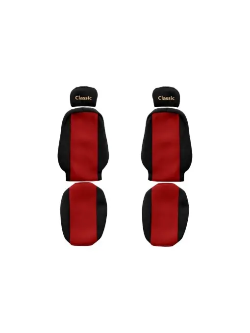 Huse pentru scaune Classic (roșu, material velours, serie CLASSIC) Ofertă limitată