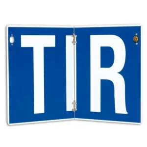 Placa TIR pliabila, HICO TWY007, 400 x 250 mm, nereflectorizanta Transport gratuit