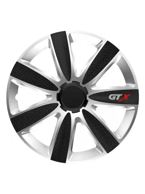Set 4 capace roti model GTX 14" - BLACK CARBON & SILVER Reducere specială
