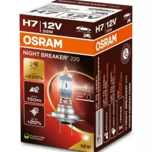 Livrare gratuită BEC 12V H7 55 W NIGHT BREAKER +220% OSRAM
